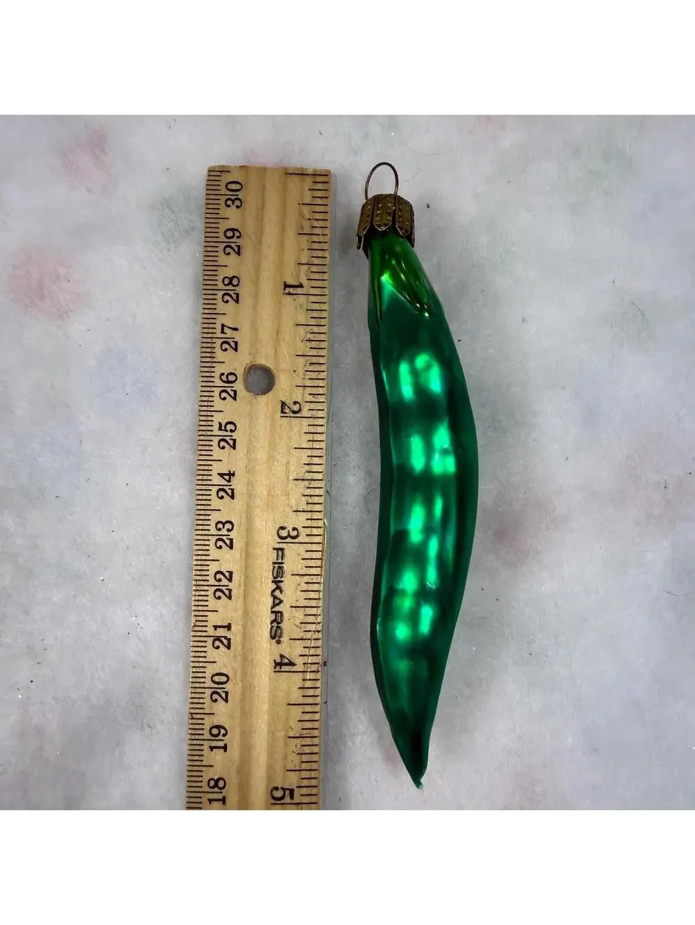 Pea Pods Blown Glass Ornaments by Smith & Hawken - Set of 2